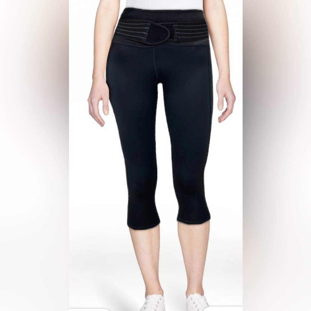 Tommy Copper  Women's Pro-Grade Lower Back Support Capri with adjustable straps